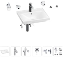 Раковина для ванной Wellsee FreeDom в наборе 9 в 1 201006891