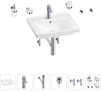 Раковина для ванной Wellsee FreeDom в наборе 9 в 1 201006876