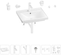 Раковина для ванной Wellsee FreeDom в наборе 9 в 1 201006875