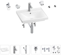 Раковина для ванной Wellsee FreeDom в наборе 9 в 1 201006881