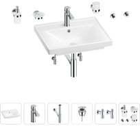 Раковина для ванной Wellsee FreeDom в наборе 9 в 1 201006931