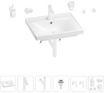 Раковина для ванной Wellsee FreeDom в наборе 9 в 1 201006930