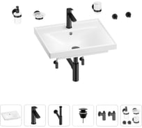 Раковина для ванной Wellsee FreeDom в наборе 9 в 1 201006982