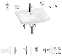 Раковина для ванной Wellsee FreeDom в наборе 9 в 1 201006936