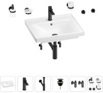 Раковина для ванной Wellsee FreeDom в наборе 9 в 1 201006987