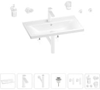 Раковина для ванной Wellsee FreeDom в наборе 9 в 1 201007025