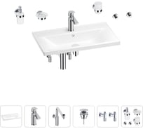 Раковина для ванной Wellsee FreeDom в наборе 9 в 1 201007041