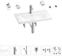 Раковина для ванной Wellsee FreeDom в наборе 9 в 1 201007036