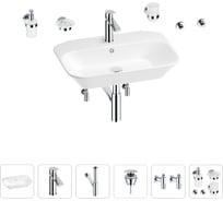 Раковина для ванной Wellsee Eclatant в наборе 9 в 1 201007481