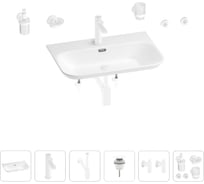 Раковина для ванной Wellsee Eclatant 2.0 в наборе 9 в 1 201007520