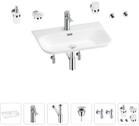 Раковина для ванной Wellsee Eclatant 2.0 в наборе 9 в 1 201007506