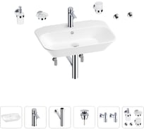 Раковина для ванной Wellsee Eclatant в наборе 9 в 1 201007476