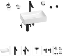 Раковина для ванной Wellsee Pure BY Wellsee в наборе 9 в 1 201006337