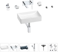 Раковина для ванной Wellsee Pure BY Wellsee в наборе 8 в 1 201006301