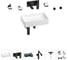 Раковина для ванной Wellsee Pure BY Wellsee в наборе 8 в 1 201006342 1