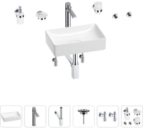 Раковина для ванной Wellsee Pure BY Wellsee в наборе 9 в 1 201006291