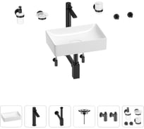 Раковина для ванной Wellsee Pure BY Wellsee в наборе 9 в 1 201006292