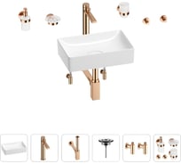 Раковина для ванной Wellsee Pure BY Wellsee в наборе 9 в 1 201006294