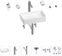 Раковина для ванной Wellsee Pure BY Wellsee в наборе 9 в 1 201006306