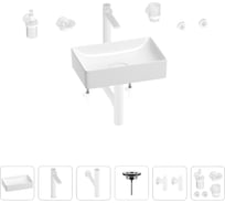 Раковина для ванной Wellsee Pure BY Wellsee в наборе 9 в 1 201006310