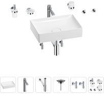Раковина для ванной Wellsee Pure BY Wellsee в наборе 9 в 1 201006356