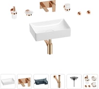 Раковина для ванной Wellsee Pure BY Wellsee в наборе 8 в 1 201006284