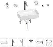 Раковина для ванной Wellsee Pure BY Wellsee в наборе 9 в 1 201006321