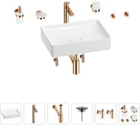 Раковина для ванной Wellsee Pure BY Wellsee в наборе 9 в 1 201006354