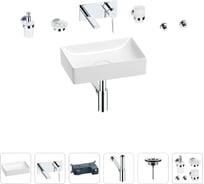 Раковина для ванной Wellsee Pure BY Wellsee в наборе 8 в 1 201006286