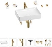 Раковина для ванной Wellsee Pure BY Wellsee в наборе 9 в 1 201006358