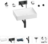 Раковина для ванной Wellsee Pure BY Wellsee в наборе 8 в 1 201006427