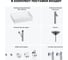 Раковина для ванной Wellsee Pure BY Wellsee в наборе 9 в 1 201006391 8