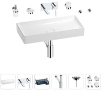 Раковина для ванной Wellsee Pure BY Wellsee в наборе 8 в 1 201006466