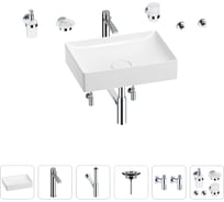 Раковина для ванной Wellsee Pure BY Wellsee в наборе 9 в 1 201006416