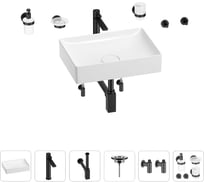 Раковина для ванной Wellsee Pure BY Wellsee в наборе 9 в 1 201006377