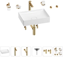 Раковина для ванной Wellsee Pure BY Wellsee в наборе 9 в 1 201006413