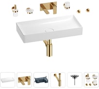 Раковина для ванной Wellsee Pure BY Wellsee в наборе 8 в 1 201006463