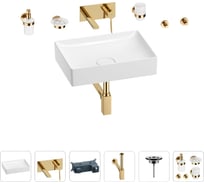 Раковина для ванной Wellsee Pure BY Wellsee в наборе 8 в 1 201006388