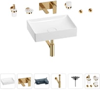 Раковина для ванной Wellsee Pure BY Wellsee в наборе 8 в 1 201006423