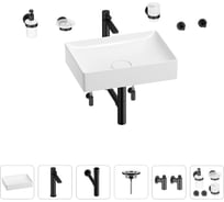 Раковина для ванной Wellsee Pure BY Wellsee в наборе 9 в 1 201006397