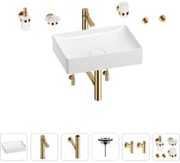 Раковина для ванной Wellsee Pure BY Wellsee в наборе 9 в 1 201006398