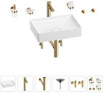 Раковина для ванной Wellsee Pure BY Wellsee в наборе 9 в 1 201006393
