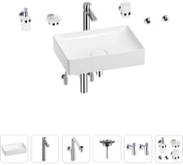 Раковина для ванной Wellsee Pure BY Wellsee в наборе 9 в 1 201006431