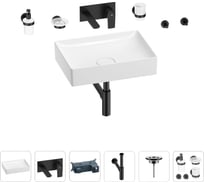 Раковина для ванной Wellsee Pure BY Wellsee в наборе 8 в 1 201006422