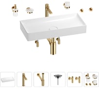 Раковина для ванной Wellsee Pure BY Wellsee в наборе 9 в 1 201006458