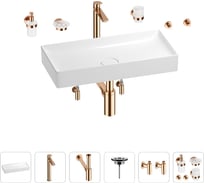 Раковина для ванной Wellsee Pure BY Wellsee в наборе 9 в 1 201006454
