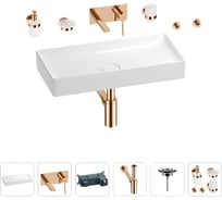 Раковина для ванной Wellsee Pure BY Wellsee в наборе 8 в 1 201006469