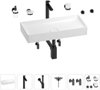 Раковина для ванной Wellsee Pure BY Wellsee в наборе 9 в 1 201006472