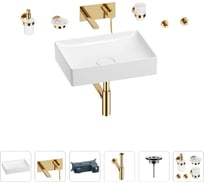 Раковина для ванной Wellsee Pure BY Wellsee в наборе 8 в 1 201006428