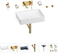 Раковина для ванной Wellsee Pure BY Wellsee в наборе 8 в 1 201006408